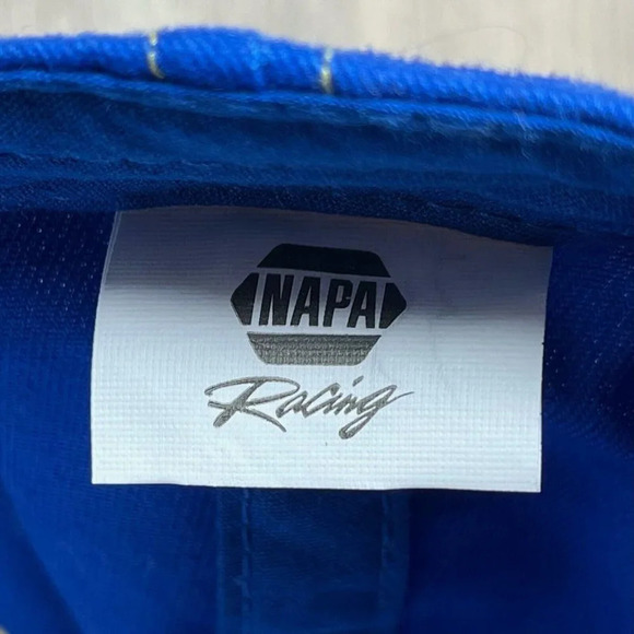 NAPA Racing Cap Hat Adult OS NASCAR Toyota #55 Michael Waltrip Adjustable Blue - Picture 7 of 8